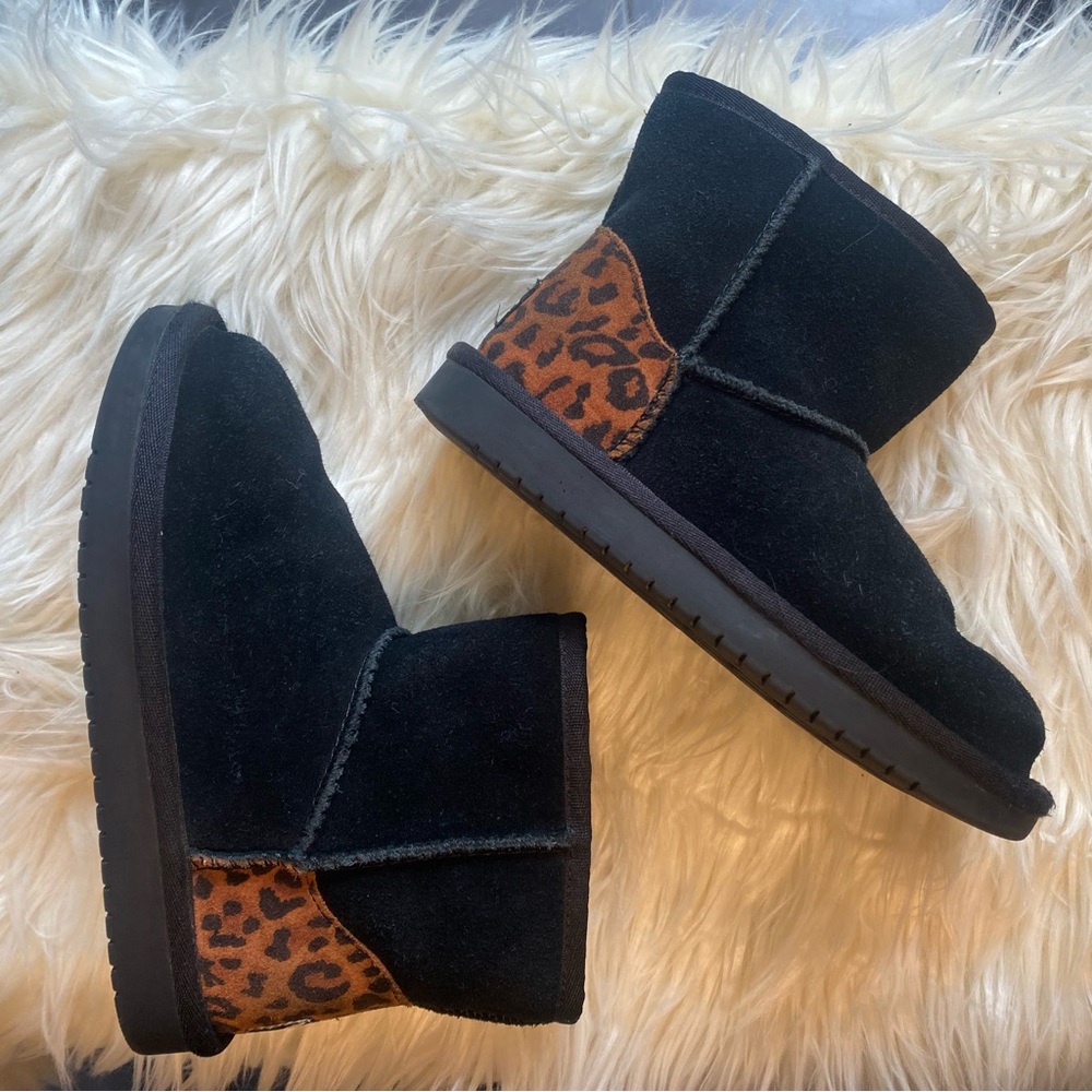 Koolaburra Black and Brown Kids Boots